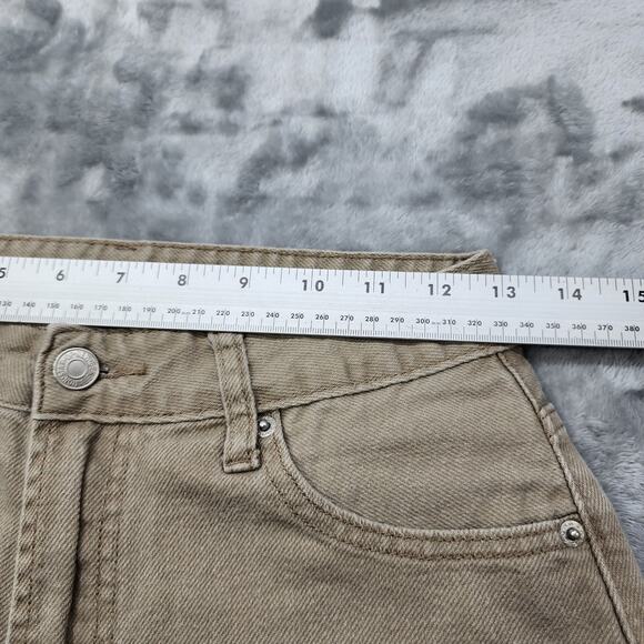 S.O.N.G. Jeans Women 5/27 Tan 90s Boyfriend Cargo Utility High Rise Straight Leg - Picture 10 of 14